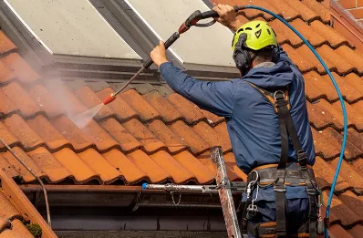 Démoussage et hydrofuge de toiture à Ollé